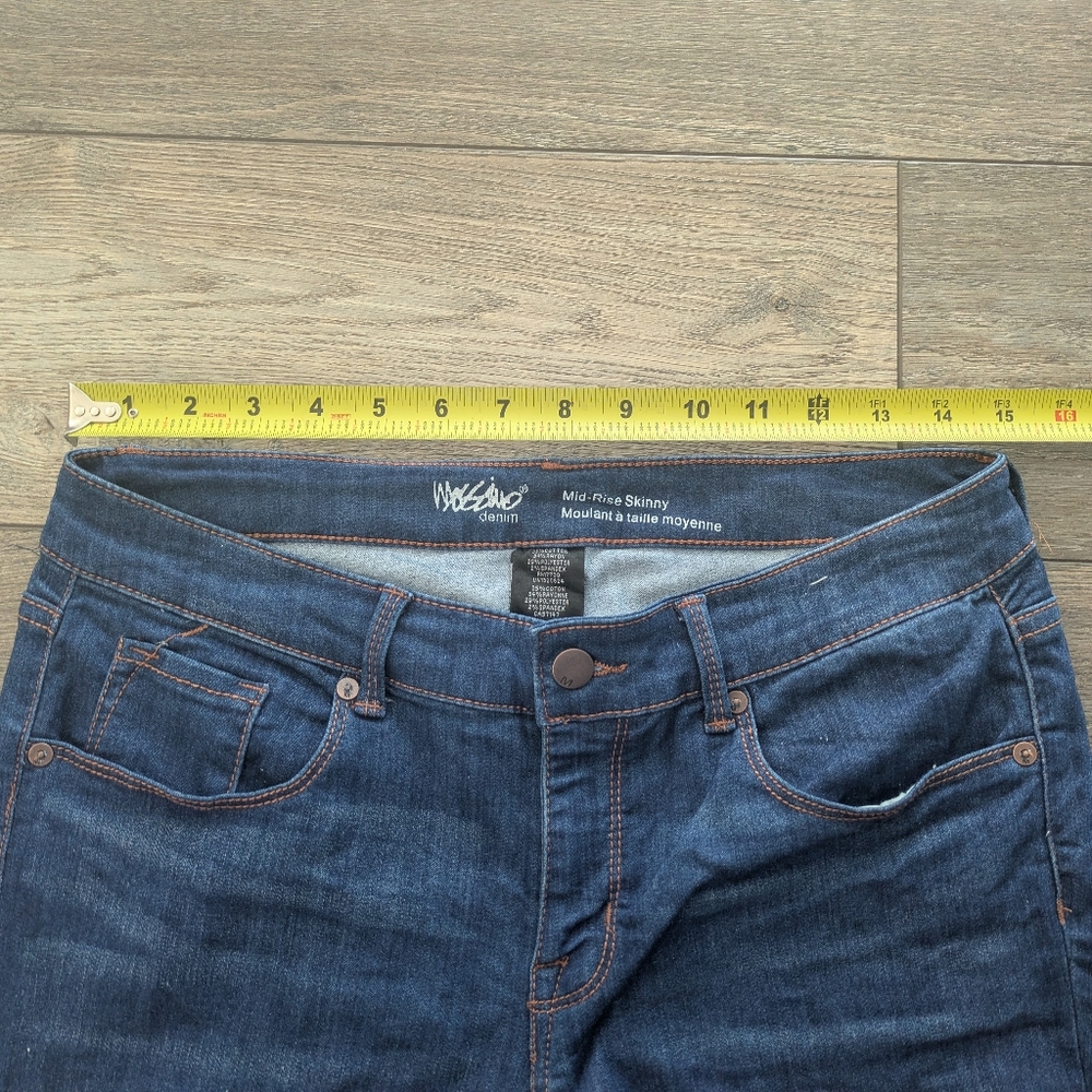 Mossimo Denim Mid-Rise Skinny Jeans Women's Size 8/29 Medium Wash Pants - Picture 2 of 7